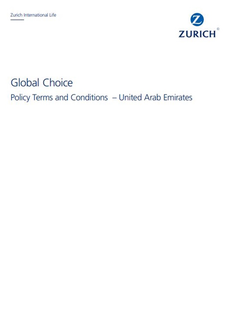 Global Choice policy terms and conditions document UAE